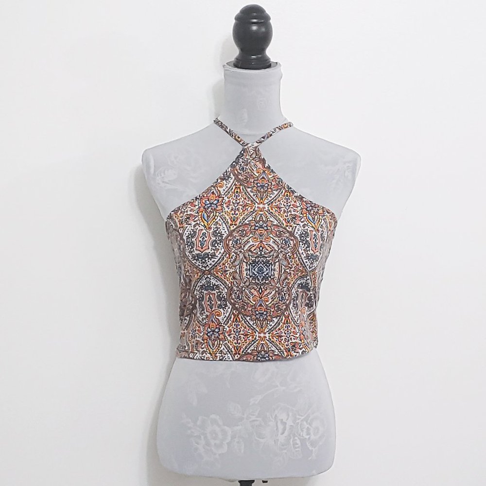 Tillys Boho Halter Crop Top